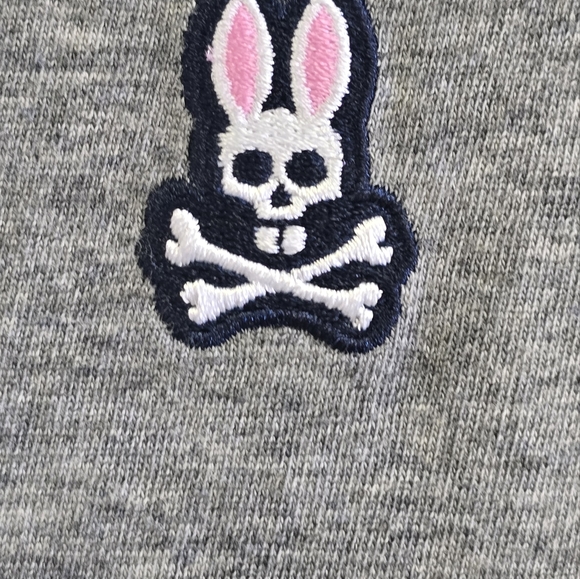 Psycho Bunny V-Neck T-Shirt Gray size 6 - Picture 2 of 4